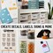 Cricut Joy Xtra Die-Cutting Machine with Smart Vinyl Sampler Packs, Transfer Tape and Tool Set Bundle